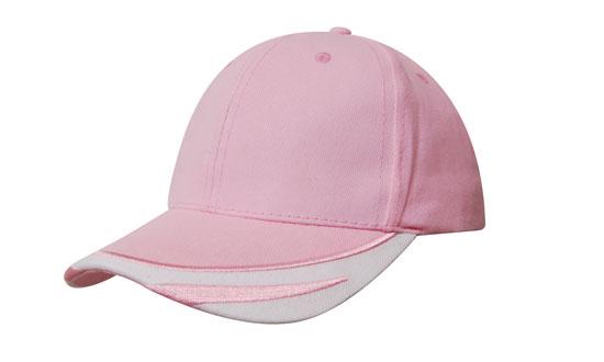 Brushed Heavy Cotton Cap w/Embroidered Peak Trim