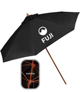 9' Wooden Polyester Market Umbrella