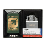 Matte Zippo® Lighter & Double Butane Insert Gift Set