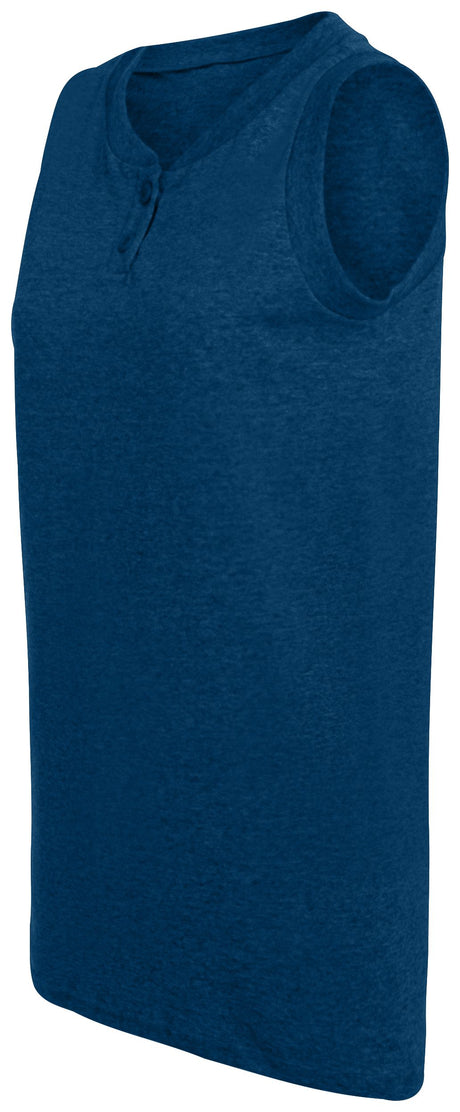 Ladies' Sleeveless Two Button Softball Jersey