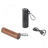 GENUINE LEATHER 2,200 mAh UL CERTIFIED POWER BANK
