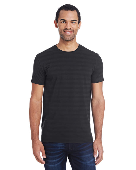 THREADFAST Men's Invisible Stripe Short-Sleeve T-Shirt