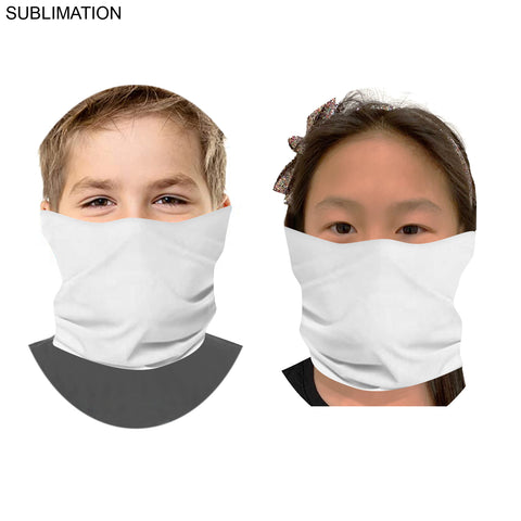 72 Hr Fast Ship - Sublimated Tubular YOUTH Neck Gaiter Facemasks (In stock)