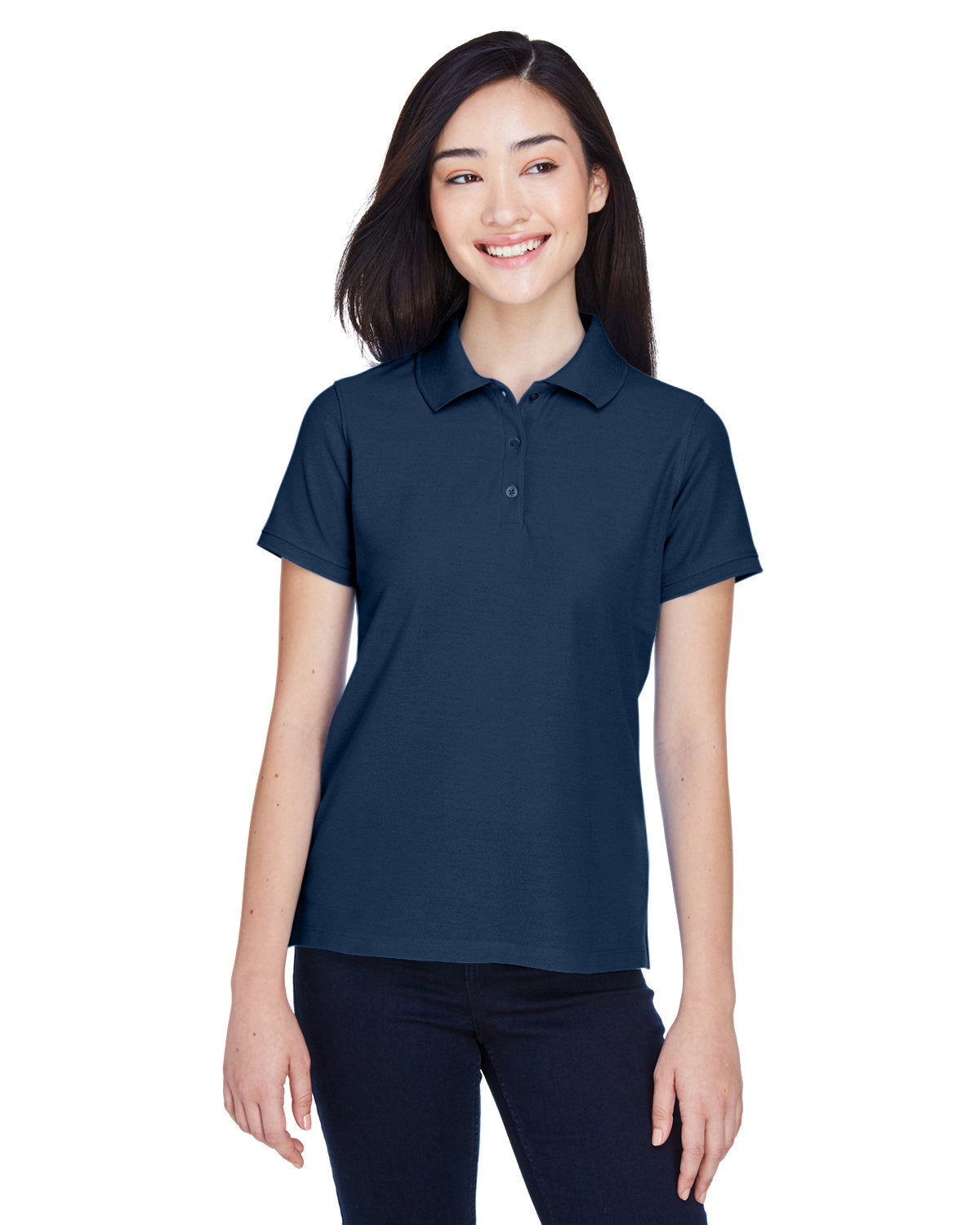Harriton Ladies' 5 oz. Blend-Tek? Polo