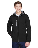 000179 NORTH END Men's Prospect Two-Layer Fleece Bonded Soft Shell Hooded Jacket
