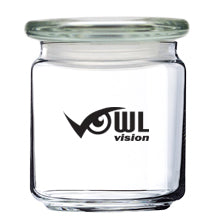 ~Candy Jar 16oz with lid clear glass