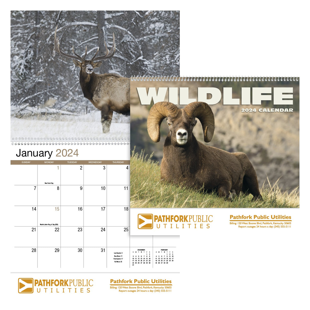 Wildlife Appointment Calendar - Spiral