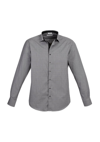 Edge Yarn Dyed Check Men's Long Sleeve Shirt