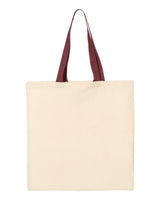 Q-Tees™ Economical Tote w/Contrast-Color Handles