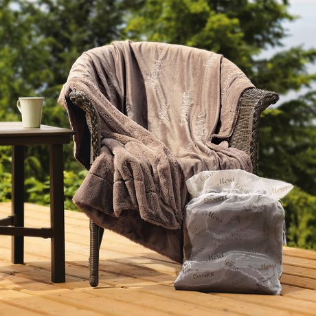 Thank You Velvafur Throw (Laser Patch)