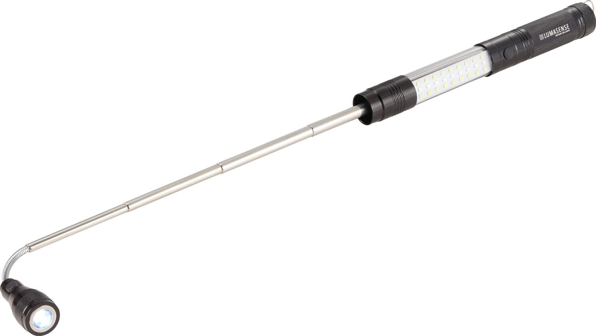 Telescopic Magnetic COB LED Flashlight w/Sidelight