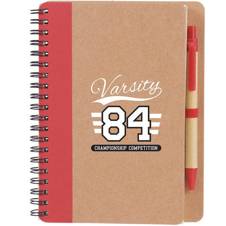 5" x 7" Eco Spiral Notebook with Pen