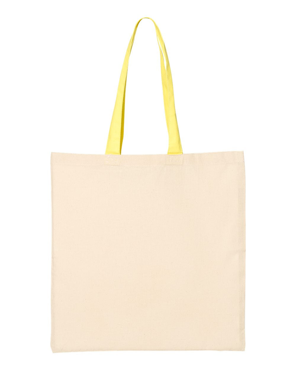 Q-Tees™ Economical Tote w/Contrast-Color Handles