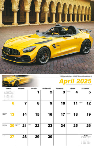 Galleria Wall Calendar 2025 Exotic Cars Eng.