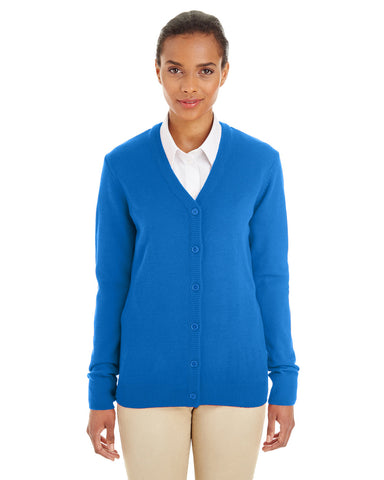 Harriton Ladies' Pilbloc? V-Neck Button Cardigan Sweater
