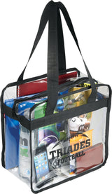 Game Day Clear Zippered Safety Tote