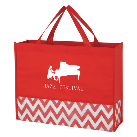 Zigzag Non-woven Tote Bag