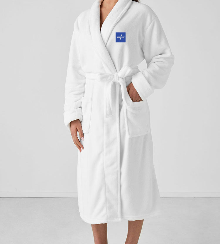 100% Cotton Heavy Weight White Velour Shawl Color Bath Robe one size
