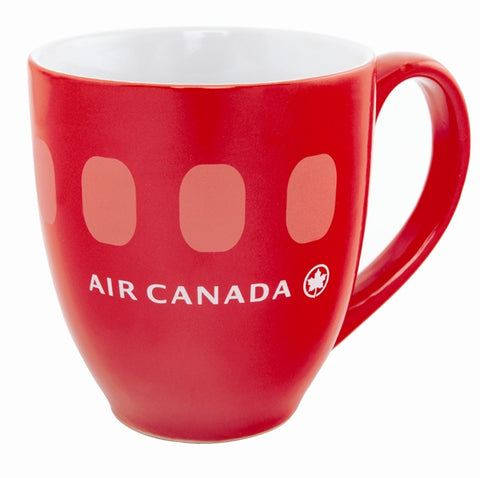 Bistro 16oz 2tone red/white mug