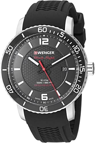 Swiss Military® Roadster Black Night Watch w/Black Silicone Strap