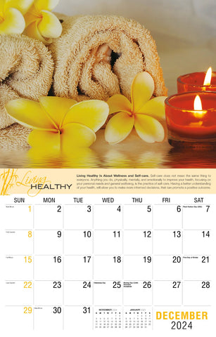 Galleria Wall Calendar 2025 Living Healthy