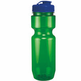 22 Oz. Translucent Bike Bottle w/ Flip Top Lid