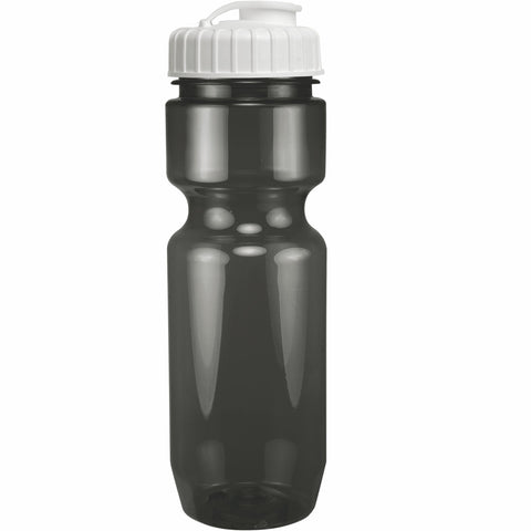 22 Oz. Translucent Bike Bottle w/ Flip Top Lid
