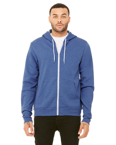 BELLA+CANVAS Unisex Sponge Fleece Full-Zip Hooded Sweatshirt