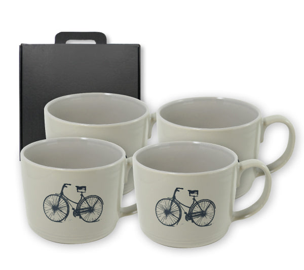 ~ Nina 12oz stone mug Set of 4 in a Raven Gift Box