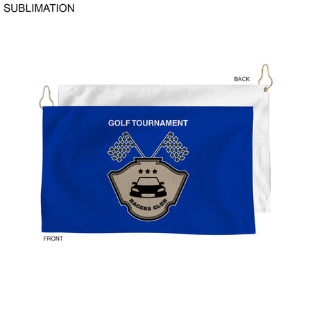 72 Hr Fast Ship - Colored Microfiber Dri-Lite Terry Golf Towel, Finished size 15x25, Sublimated