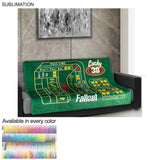 000551 Plush and Cozy Mink Flannel Fleece Blanket, 50x60, Sublimated Edge to Edge 1 side