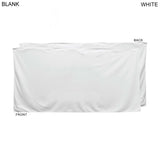 24 Hr Express Ship - Heaviest weight, Plush Velour Terry Cotton Blend White Beach Towel, 30x60
