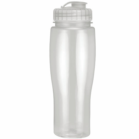 24 Oz. Contour Translucent Bottle w/ Flip Top Lid
