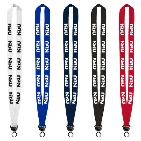 Evolution34 - 3/4" Polyester Welded Lanyard w/Trapezoid & Plastic O-Ring