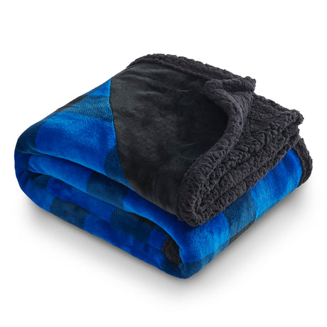 Field & Co.® Buffalo Plaid Sherpa Blanket