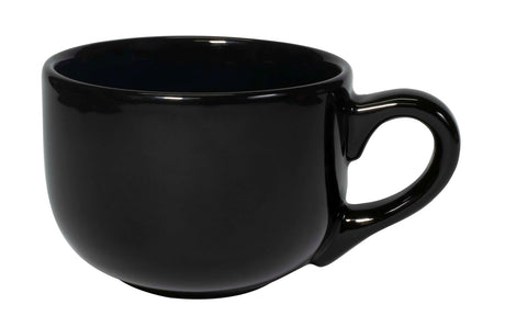 Churchill Latte 16oz black ceramic mug