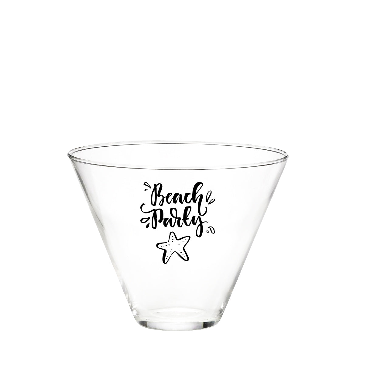 Stemless Martini 13.5oz clear glass
