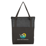 Crosshatch Non-woven Zippered Tote Bag