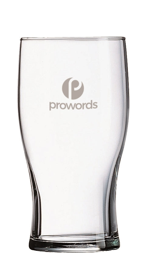 Tulip pilsner 16oz clear glass