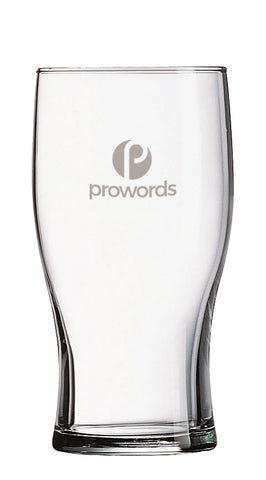 Tulip pilsner 16oz clear glass