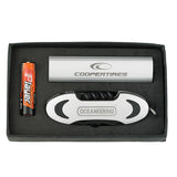 Zen Triangular Flashlight With Elliptical Multi-Tool