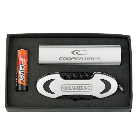 Zen Triangular Flashlight With Elliptical Multi-Tool