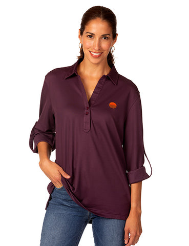 Zorrel® Ladies' Oxford Coolmax® Long Sleeve Tunic Shirt