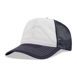 Bio-Washed Cotton Twill Front Cap w/Soft Mesh Sides & Back