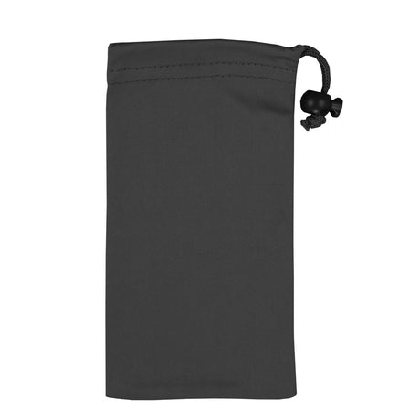 "Clean-n-Carry" Spot Colour Microfiber Drawstring Pouch For Cell Phones