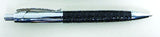 Executive Leather Pen Large Croco Accent black