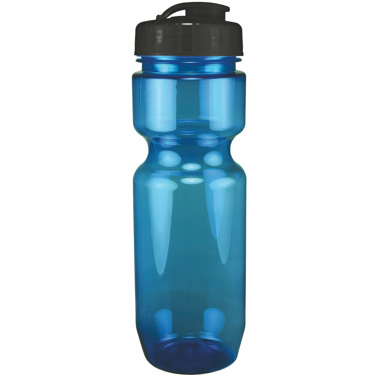 22 Oz. Translucent Bike Bottle w/ Flip Top Lid