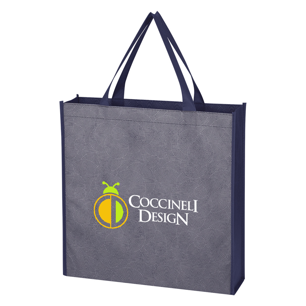 Silver Swirls Non-woven Tote Bag