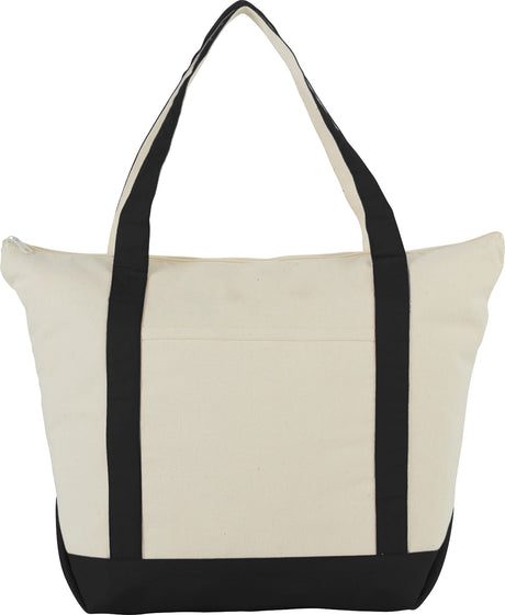 Classic 12oz Cotton Canvas Zippered Boat Tote