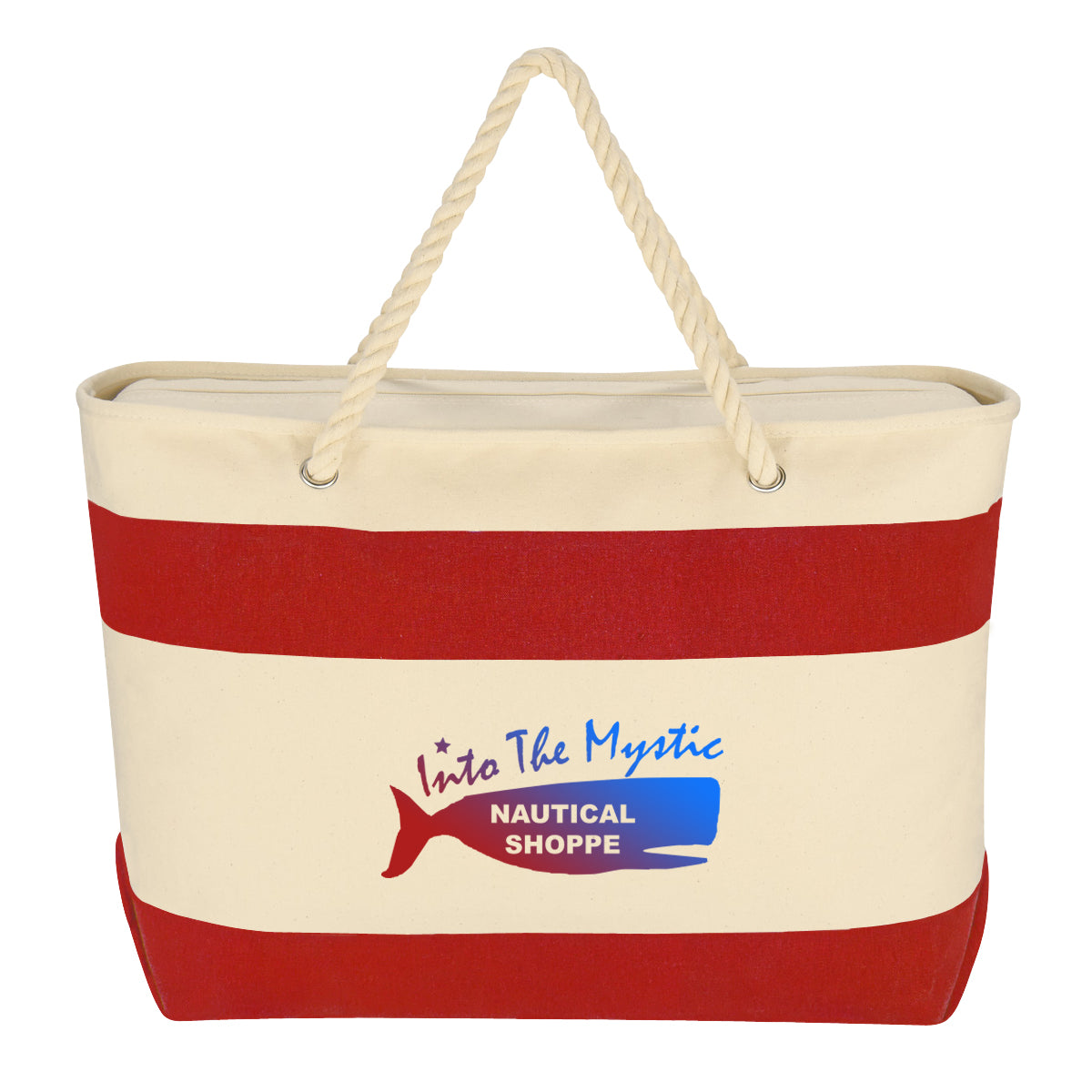 Large Cruising Tote Bag With Rope Handles